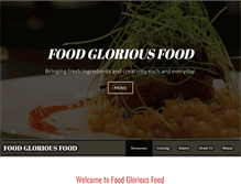 Tablet Screenshot of foodgloriousfood.com